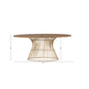 FF Mercer Oval Dining Table