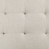 FF Greenwich Square Shape Button-tufted Upholstered Metal Base Ottoman